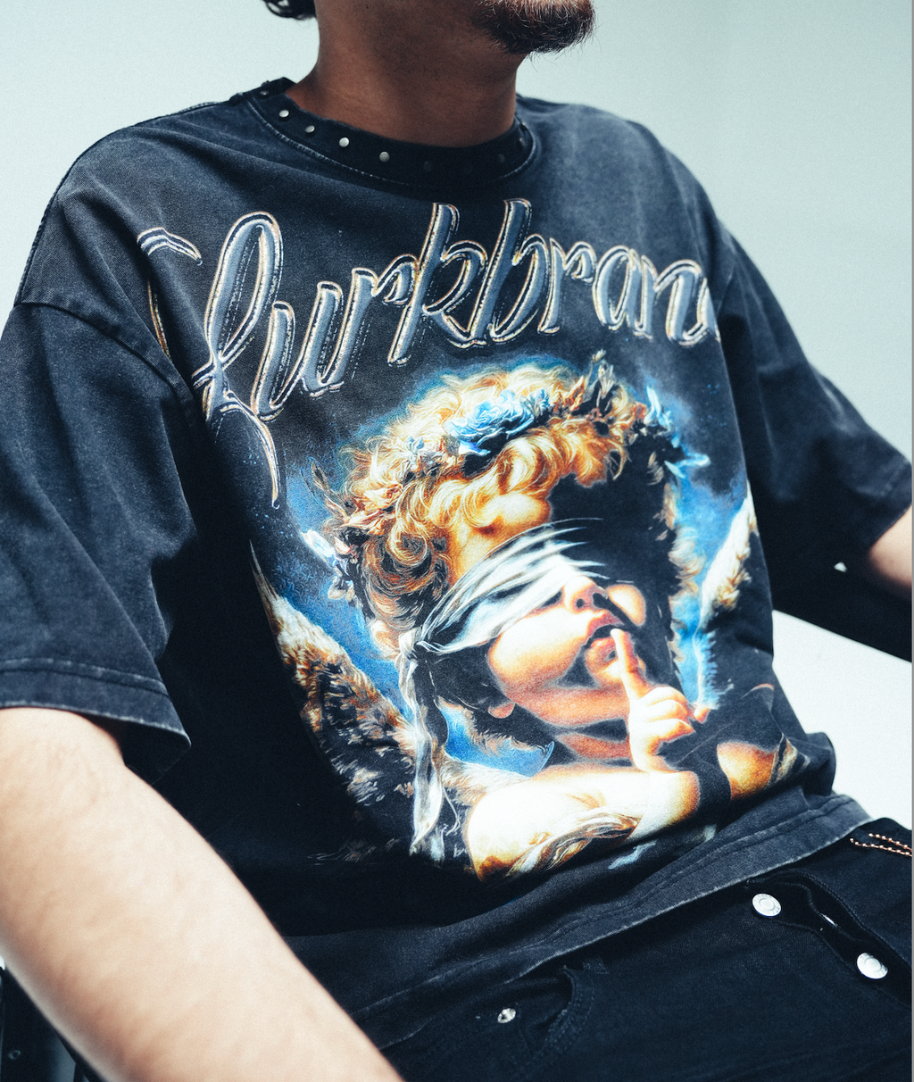 SILENCE IN THE CHAOS CHERUB BOXY TEE